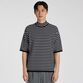 BASQUE BORDER MOCK NECK S/S SWEATER