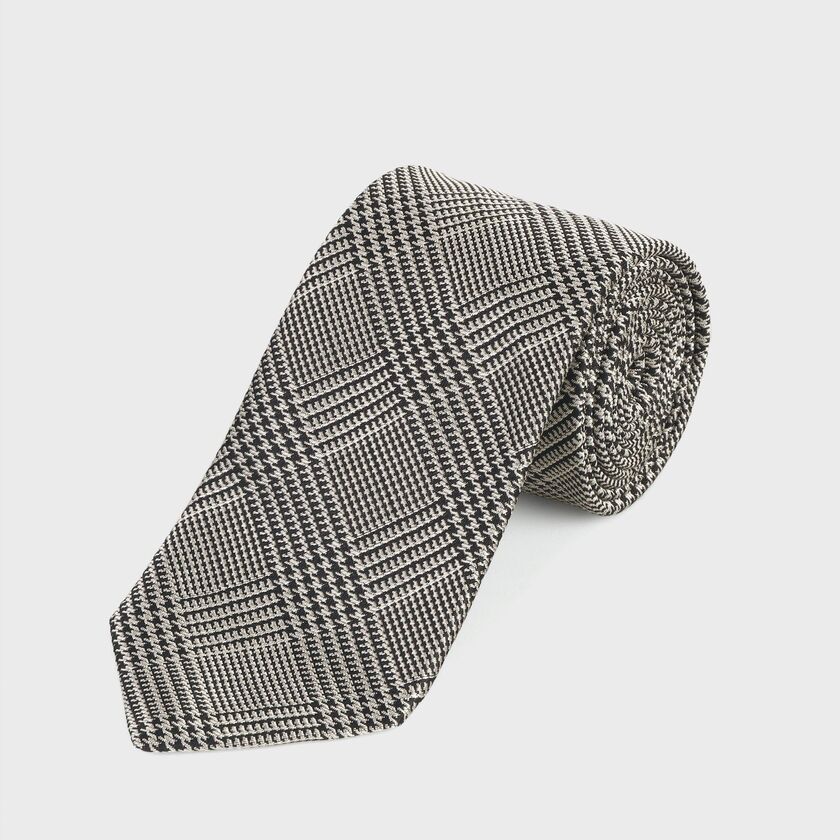 GLEN CHECK REGULAR　 TIE