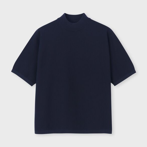 DEMON PIQUE MOCK NECK S/S SWEATER [鬼カノコ モックネック SSセーター]