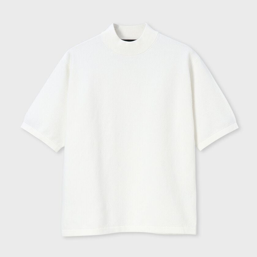 DEMON PIQUE MOCK NECK 　S/S SWEATER [鬼カノコ モックネック SSセーター]
