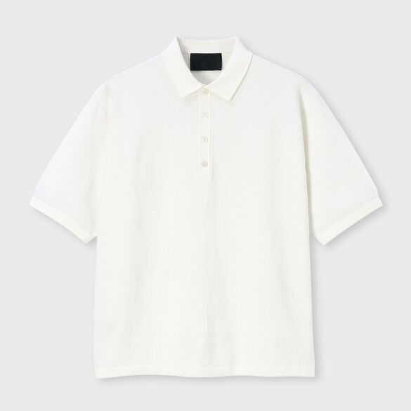 DEMON PIQUE POLO COLLAR S/S SWEATER