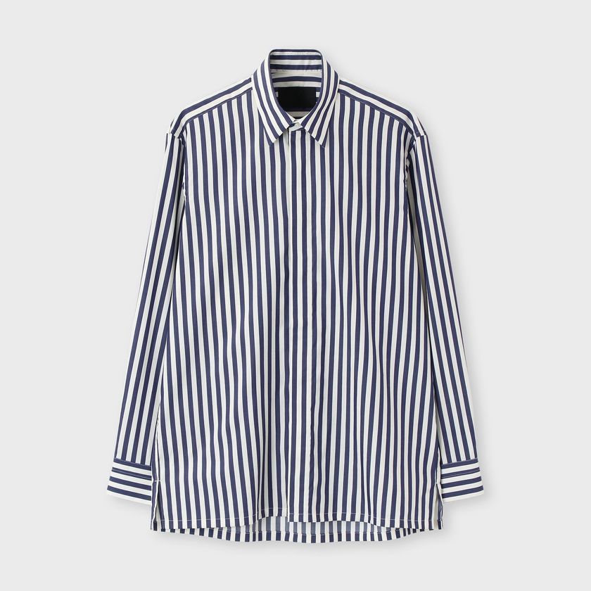STRIPE FLY FRONT 　SHIRT 2
