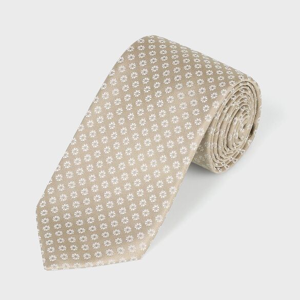 SMALL FLOWER JACQUARD TIE