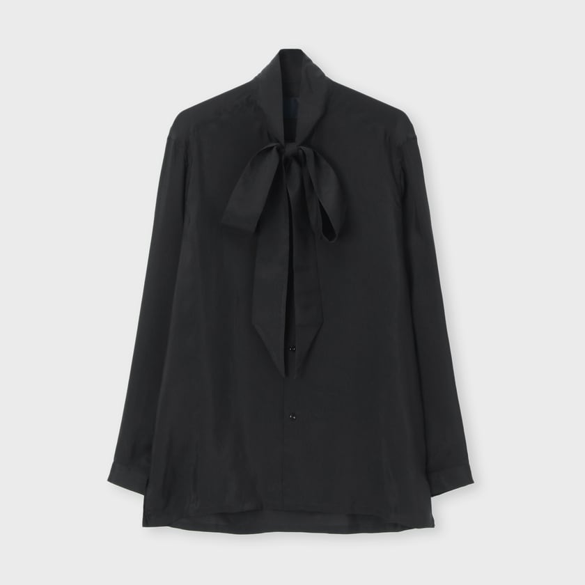 NOIR BOW BLOUSE