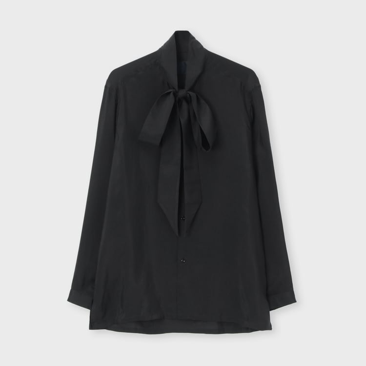 人気メーカー・ブランド BOW NOIR BLOUSE ボウブラウス]｜ランバン [ノアール トップス