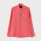 PROVENCE COLOUR LINEN BAND COLLAR L/S SHIRT