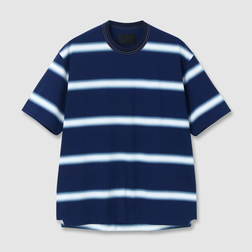 OMBRE BORDER PIQUE TEE [オンブレボーダー ピケT]