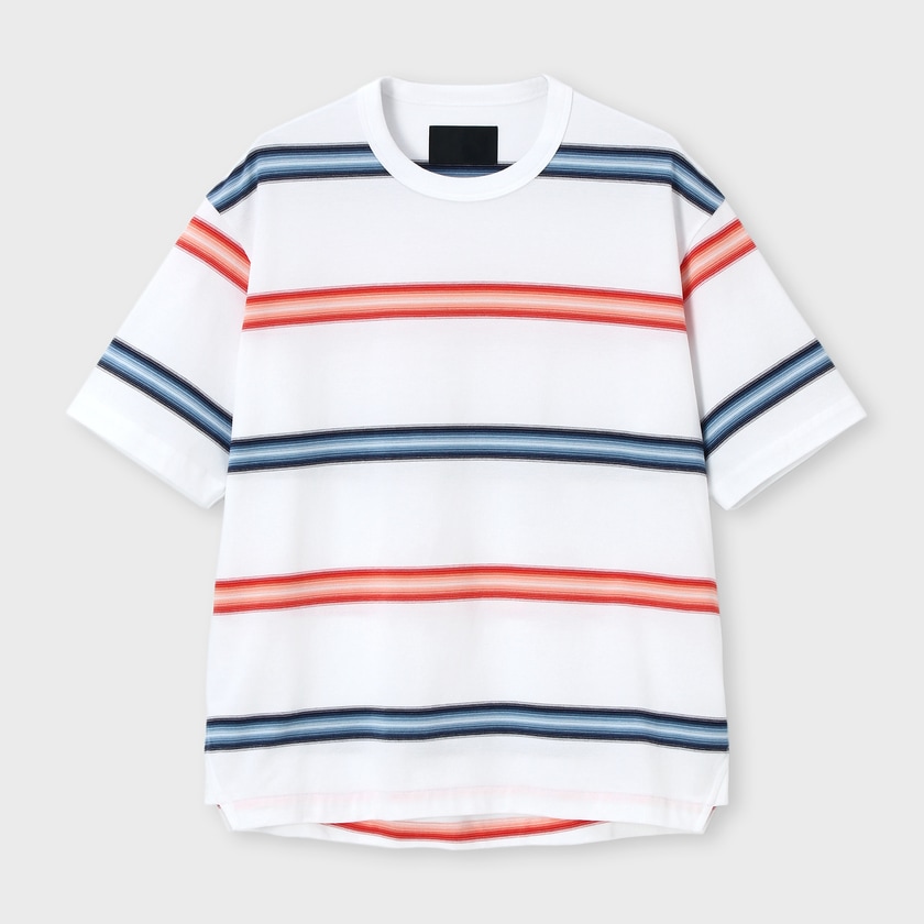 OMBRE BORDER PIQUE TEE [オンブレボーダー ピケT]