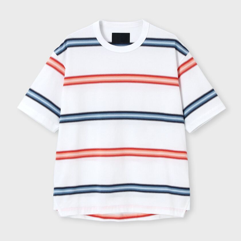 OMBRE BORDER PIQUE TEE [オンブレボーダー ピケT]