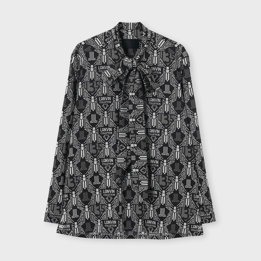 135th ANNIVERSARY BOW BLOUSE [ランバン135thアニバーサリー ボウブラウス]