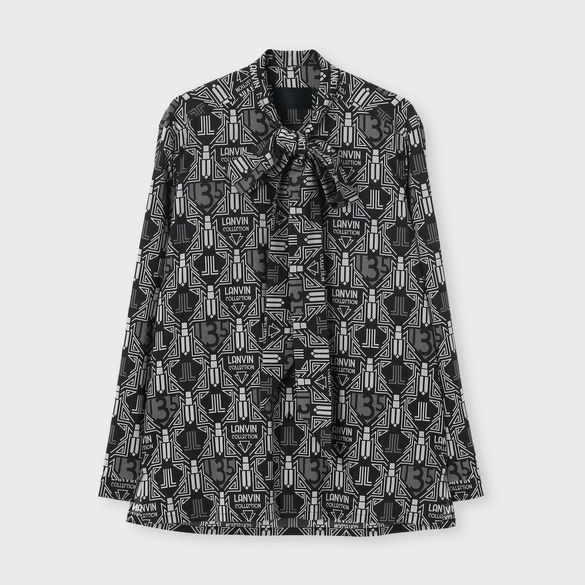 135th ANNIVERSARY BOW BLOUSE [ランバン135thアニバーサリー ボウブラウス]