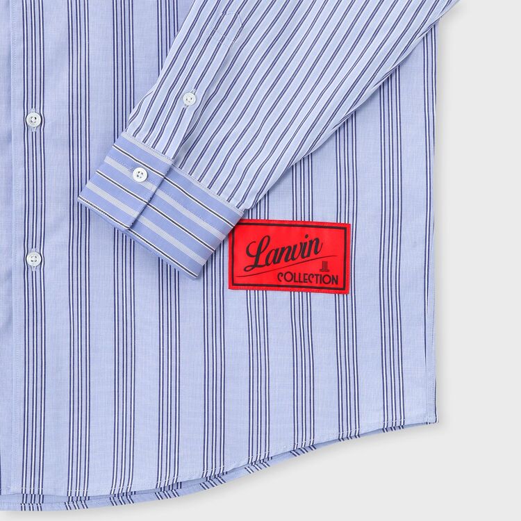 BLUE CRAZY STRIPE SHIRT [ブルークレイジーストライプ シャツ]｜ランバンコレクション(メンズ)公式オンラインショップ
