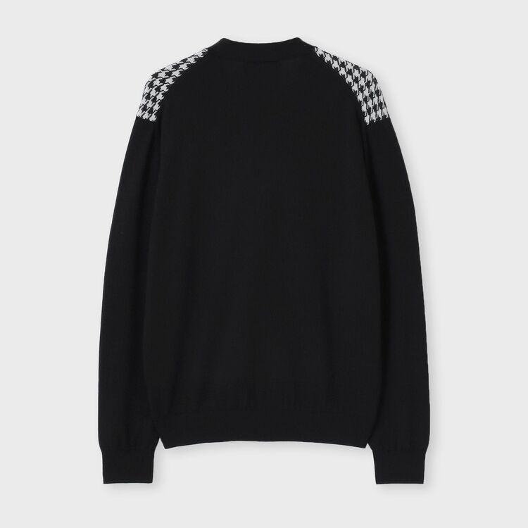 HOUND'S TOOTH JQUARD KNIT CARDIGAN [ハウンドトゥース