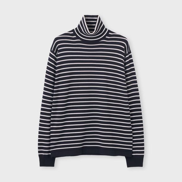 EFMW BORDER TURTLE NECK KNIT [ EFMW ボーダータートルネック]｜ランバンコレクション(メンズ)公式オンラインショップ