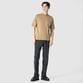 GIZA COTTON MOCK NECK KNIT TEE