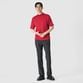 GIZA COTTON MOCK NECK KNIT TEE