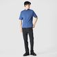 GIZA COTTON MOCK NECK KNIT TEE