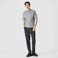 GIZA COTTON MOCK NECK KNIT TEE