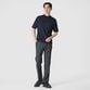 GIZA COTTON MOCK NECK KNIT TEE