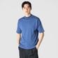 GIZA COTTON MOCK NECK KNIT TEE
