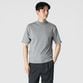 GIZA COTTON MOCK NECK KNIT TEE