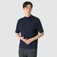 GIZA COTTON MOCK NECK KNIT TEE