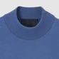 GIZA COTTON MOCK NECK KNIT TEE