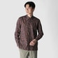 FLOWER PRINT FLY FRONT SHIRT