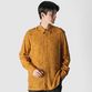 MONOTONE FLOWER PRINT FLY FRONT SHIRT