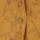 MONOTONE FLOWER PRINT FLY FRONT SHIRT