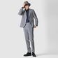WOOL SUCKER GINGHAM CHECK SLACKS