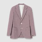 WOOL SUCKER GINGHAM CHECK JACKET