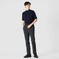 WOOL TROPICAL STRETCH TAPERED SLACKS