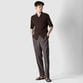 HIGH-TWIST JERSEY OPEN NECK SHIRT