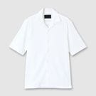 HIGH-TWIST JERSEY OPEN NECK SHIRT