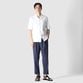 HIGH-TWIST JERSEY OPEN NECK SHIRT