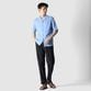 HIGH-TWIST JERSEY OPEN NECK SHIRT