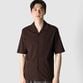 HIGH-TWIST JERSEY OPEN NECK SHIRT