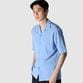 HIGH-TWIST JERSEY OPEN NECK SHIRT