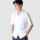 HIGH-TWIST JERSEY OPEN NECK SHIRT