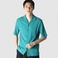 HIGH-TWIST JERSEY OPEN NECK SHIRT