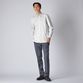 STRIPE BLOCKING FLY FRONT SHIRT