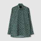 FLOWER PRINT FLY FRONT SHIRT