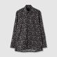FLOWER PRINT FLY FRONT SHIRT
