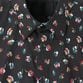FLOWER PRINT FLY FRONT SHIRT