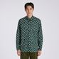 FLOWER PRINT FLY FRONT SHIRT