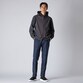 DIAGONAL MOLESKIN TAPERED SLACKS