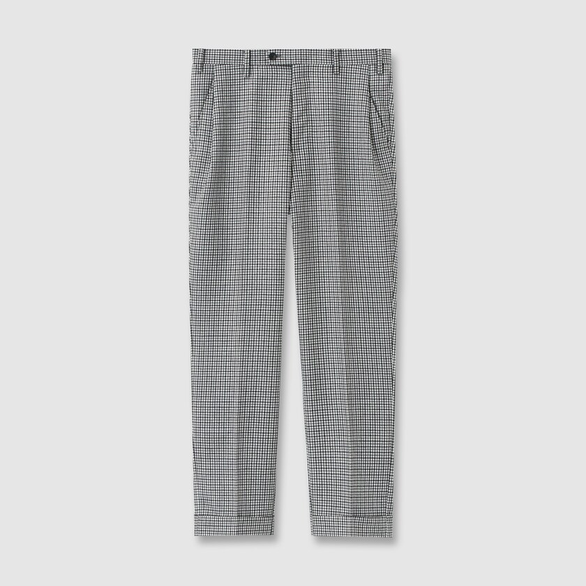 SHEPHERD CHECK TAPERED 　SLACKS