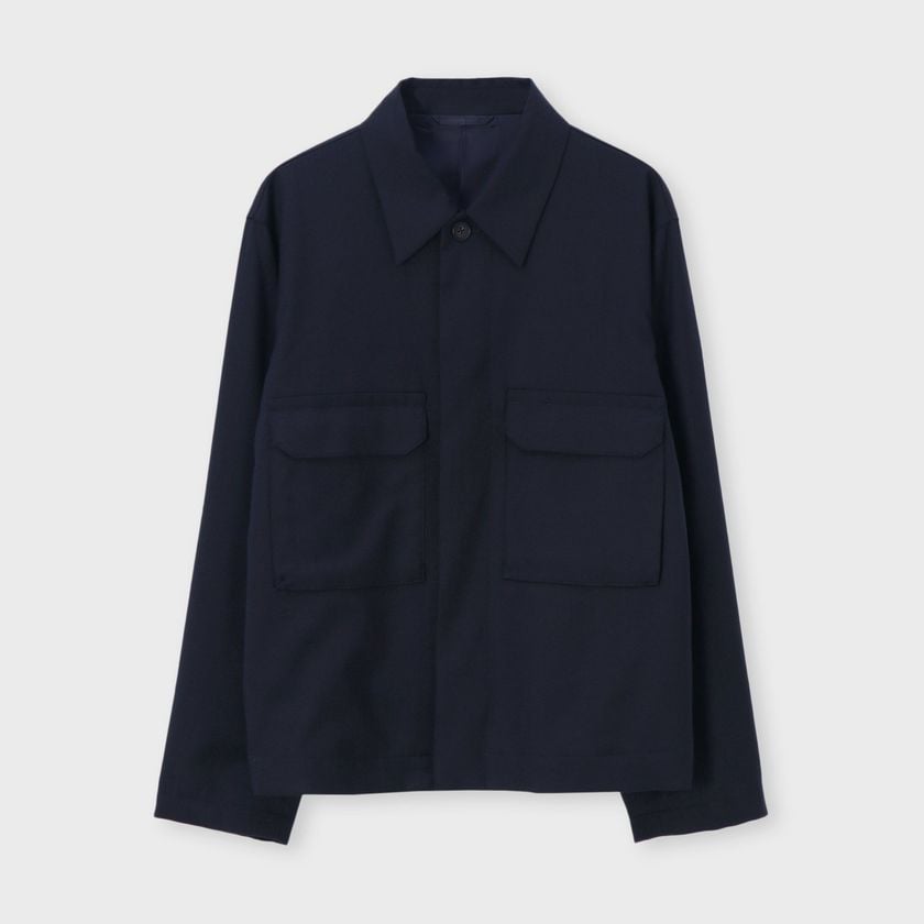 WOOL FLANNEL SHIRT 　BLOUSON
