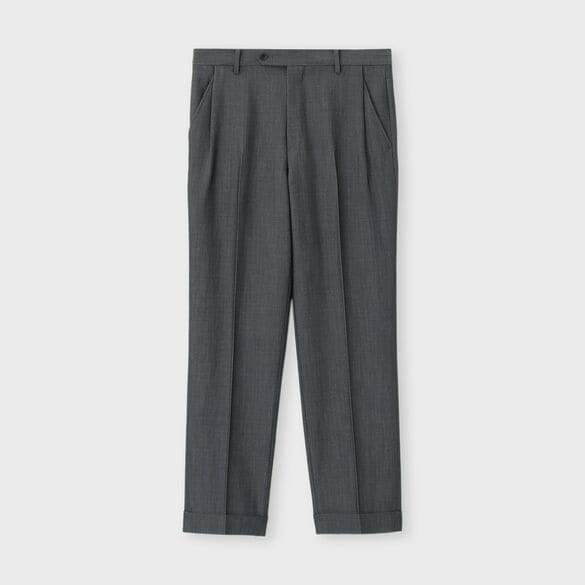 WOOL MOHAIR STRAIGHT  SLACKS  [ウールモヘア ストレートパンツ]